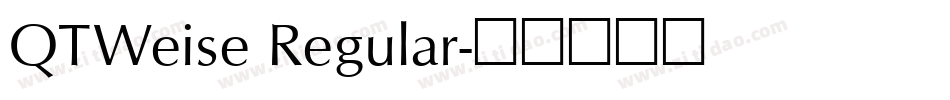 QTWeise Regular字体转换